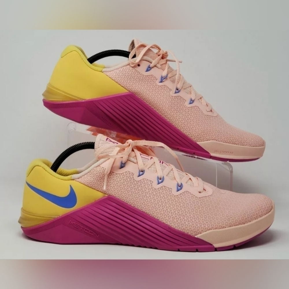 Nike Metcon 5 Women's USA Sz 14 Washed Coral Pink Gold Training AO2982-668  New